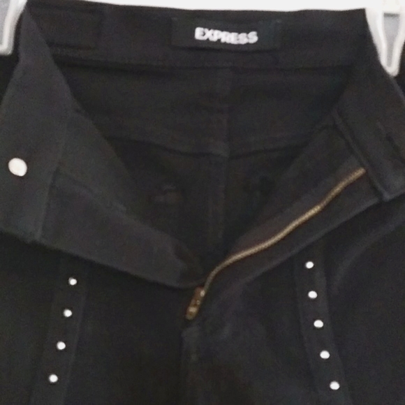 Express skinny jeans with rivets black size 4 - Picture 4 of 5